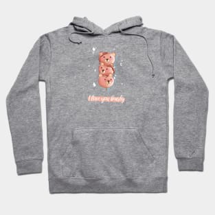 I love you bearly sweet bears dessert Hoodie